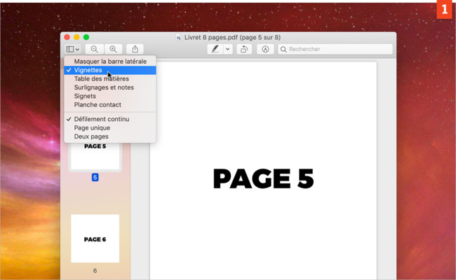 [Aperçu] Réordonner, ajouter ou supprimer des pages dans un fichier PDF