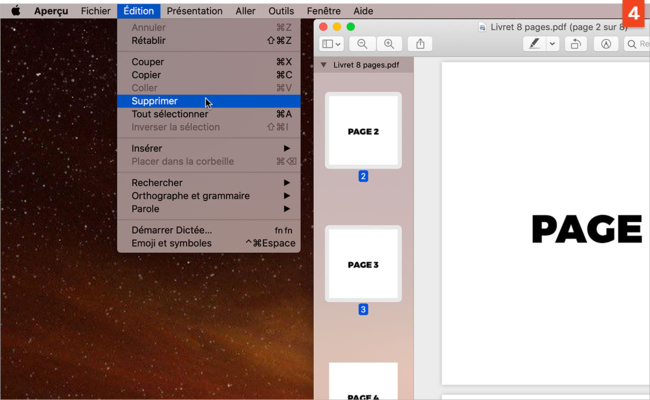 [Aperçu] Réordonner, ajouter ou supprimer des pages dans un fichier PDF