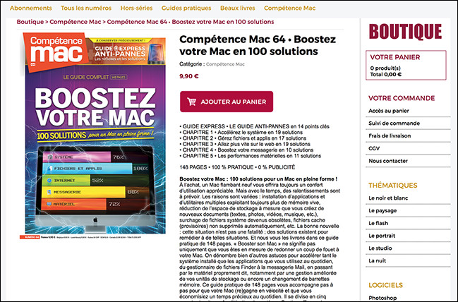 Une nouvelle boutique en ligne pour Compétence Mac