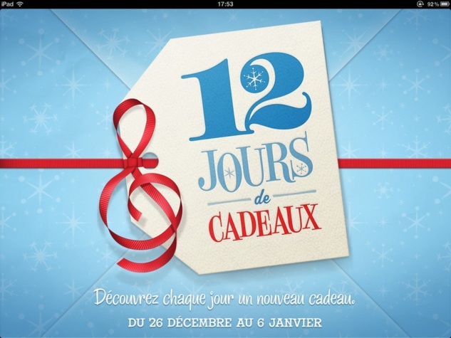 Les 12 jours de cadeaux iTunes Les 12 jours de cadeaux iTunes
