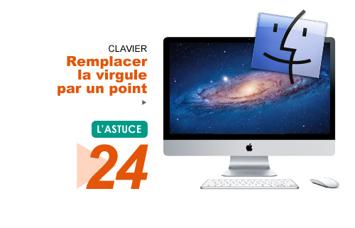 Clavier • Remplacez la virgule par un point