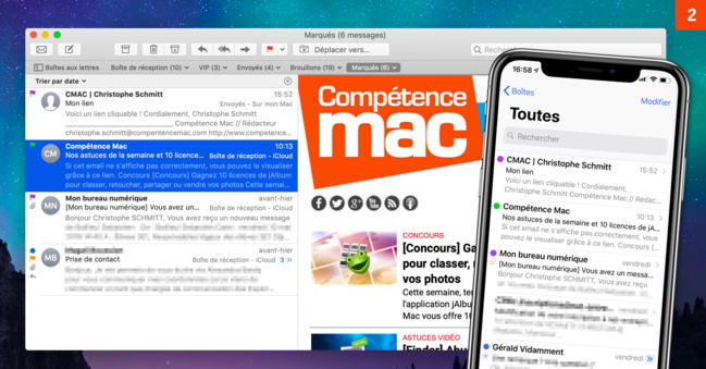 macOS • Comment marquer un courrier pour le repérer facilement ? macOS • Comment marquer un courrier pour le repérer facilement ?