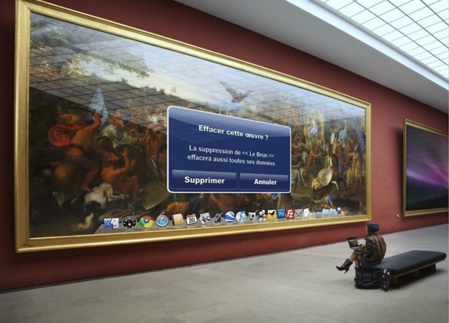 Le Louvre, transformé en Apple Store