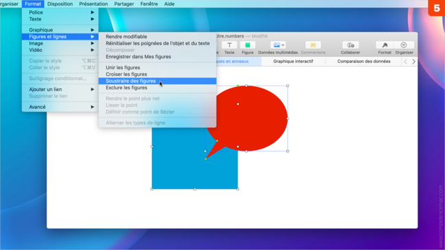 Numbers • Modifiez la forme et la couleur des figures pour personnaliser vos documents Numbers • Modifiez la forme et la couleur des figures pour personnaliser vos documents
