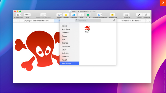 Numbers • Modifiez la forme et la couleur des figures pour personnaliser vos documents Numbers • Modifiez la forme et la couleur des figures pour personnaliser vos documents