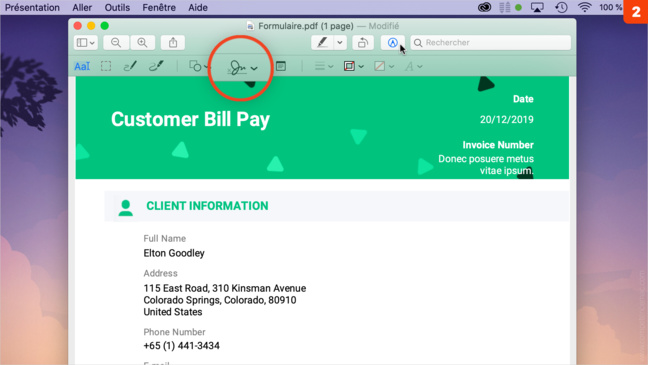 macOS Catalina • Signez un document sur votre Mac avec votre iPhone macOS Catalina • Signez un document sur votre Mac avec votre iPhone