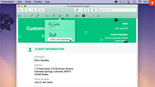 macOS Catalina • Signez un document sur votre Mac avec votre iPhone macOS Catalina • Signez un document sur votre Mac avec votre iPhone