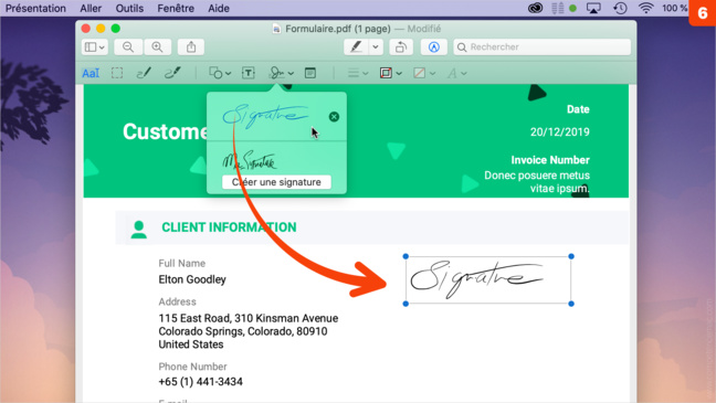 macOS Catalina • Signez un document sur votre Mac avec votre iPhone macOS Catalina • Signez un document sur votre Mac avec votre iPhone