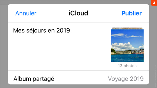 Photos • Partagez des albums photos en quelques clics à l'aide d'iCloud Photos • Partagez des albums photos en quelques clics à l'aide d'iCloud