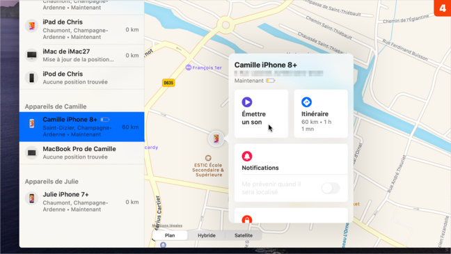 Localiser • Situez et retrouvez un appareil perdu ou dérobé Localiser • Situez et retrouvez un appareil perdu ou dérobé