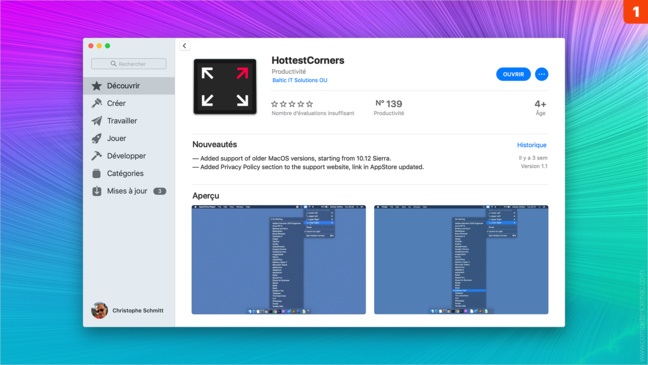 macOS • Ouvrez des applications depuis les coins actifs avec un outil gratuit macOS • Ouvrez des applications depuis les coins actifs avec un outil gratuit