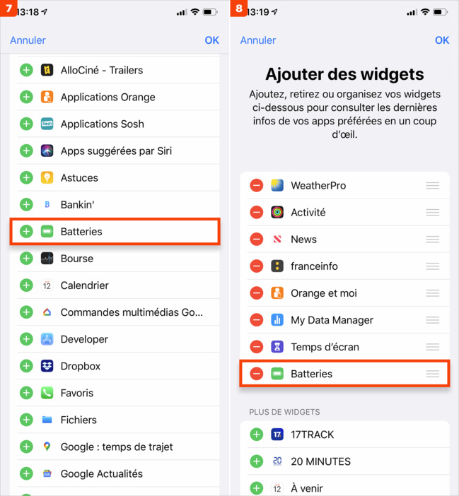 iOS • Afficher le niveau d’autonomie des accessoires Bluetooth iOS • Afficher le niveau d’autonomie des accessoires Bluetooth