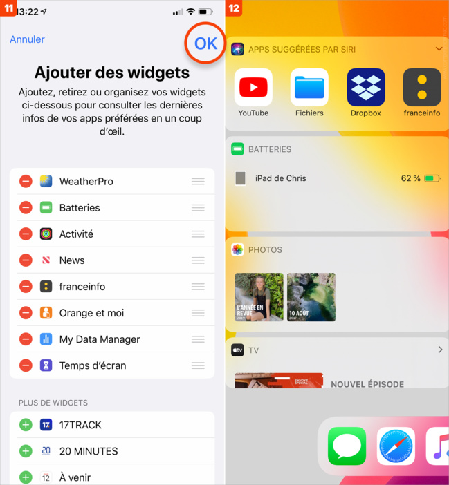 iOS • Afficher le niveau d’autonomie des accessoires Bluetooth