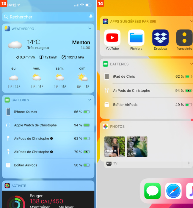iOS • Afficher le niveau d’autonomie des accessoires Bluetooth iOS • Afficher le niveau d’autonomie des accessoires Bluetooth
