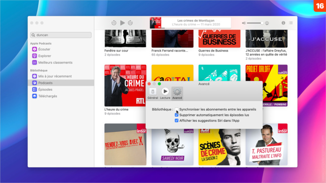 macOS Catalina • S’abonner à une émission avec la nouvelle application Podcasts macOS Catalina • S’abonner à une émission avec la nouvelle application Podcasts