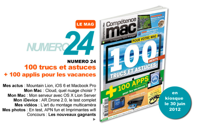 Compétence Mac 24, en kiosque le 30 juin Compétence Mac 24, en kiosque le 30 juin
