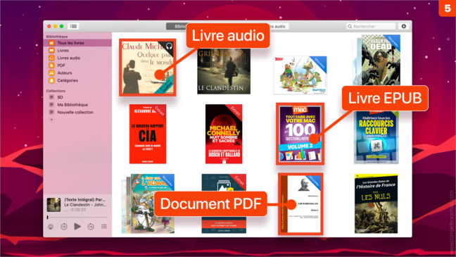 Livres • Organisez la bibliothèque sur votre Mac Livres • Organisez la bibliothèque sur votre Mac