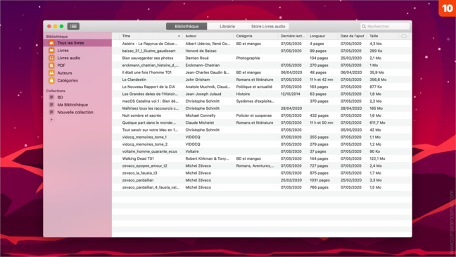 Livres • Organisez la bibliothèque sur votre Mac Livres • Organisez la bibliothèque sur votre Mac