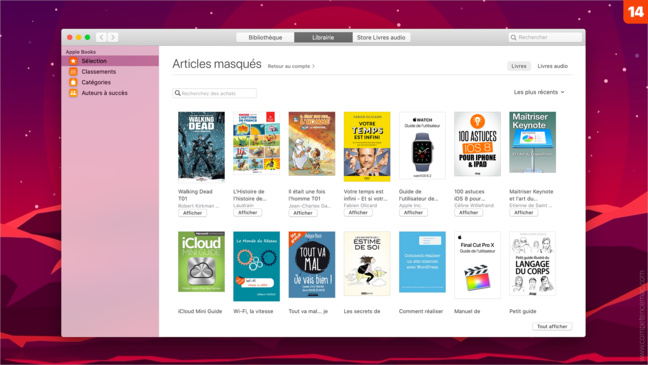 Livres • Organisez la bibliothèque sur votre Mac Livres • Organisez la bibliothèque sur votre Mac