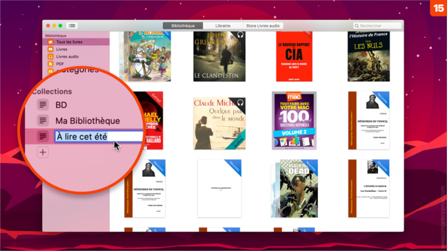 Livres • Organisez la bibliothèque sur votre Mac Livres • Organisez la bibliothèque sur votre Mac