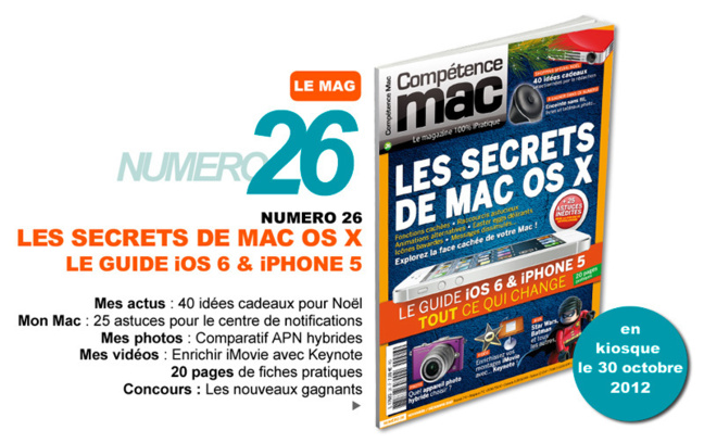 Compétence Mac 26, en kiosque le 30 octobre Compétence Mac 26, en kiosque le 30 octobre