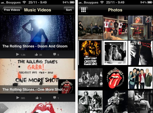 Les Rolling Stones débarquent sur l'iPhone Les Rolling Stones débarquent sur l'iPhone