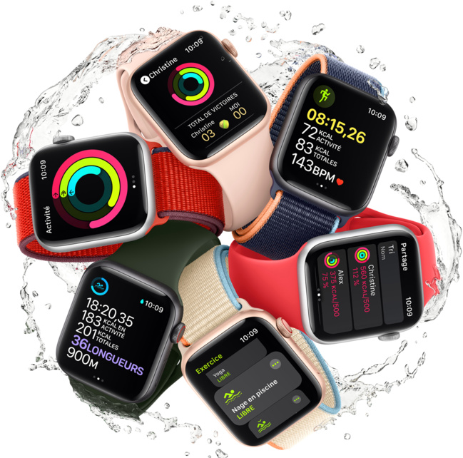 Nouvelles Apple Watch : une famille en pleine santé