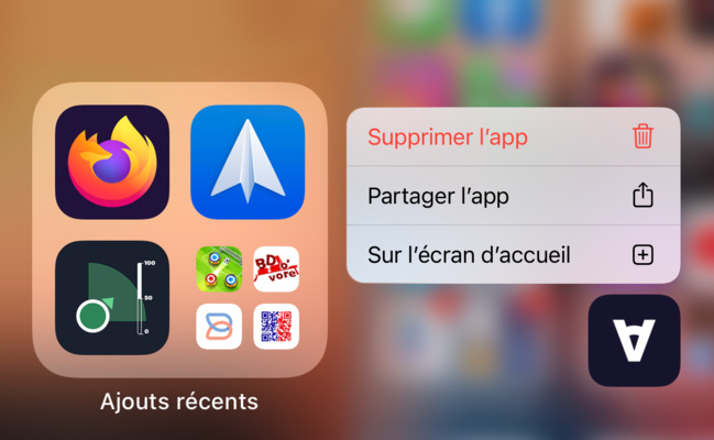 iOS 14 • Déplacez une application vers la Bibliothèque d’apps et inversement iOS 14 • Déplacez une application vers la Bibliothèque d’apps et inversement