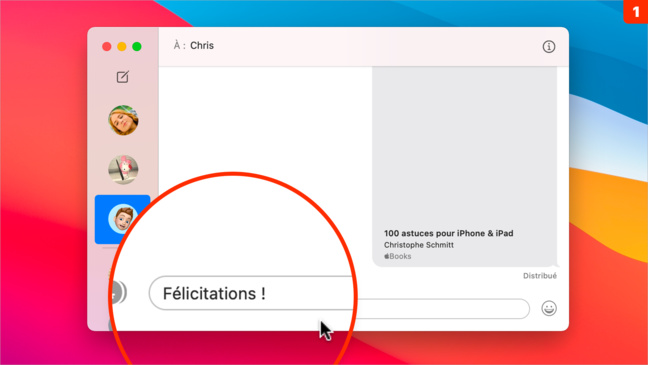 macOS 11 • Profitez pleinement des effets de messages comme depuis un iPhone macOS 11 • Profitez pleinement des effets de messages comme depuis un iPhone