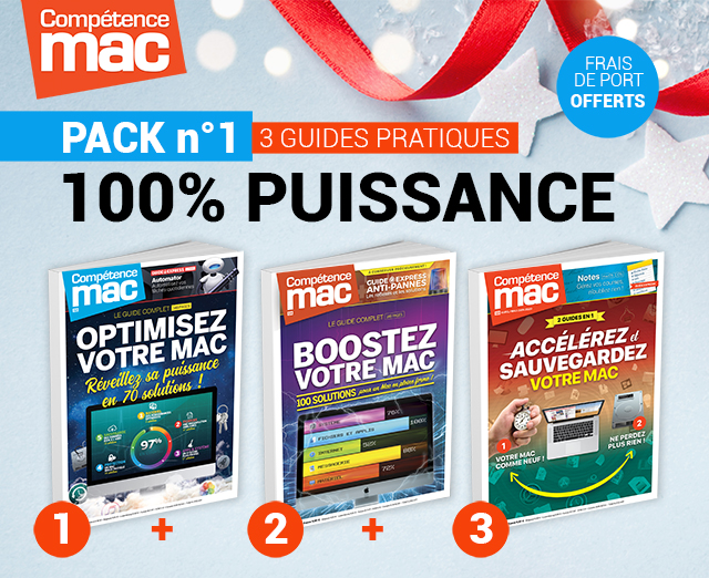 PACK n°1 : 100% Puissance (3 guides pratiques Compétence Mac) PACK n°1 : 100% Puissance (3 guides pratiques Compétence Mac)