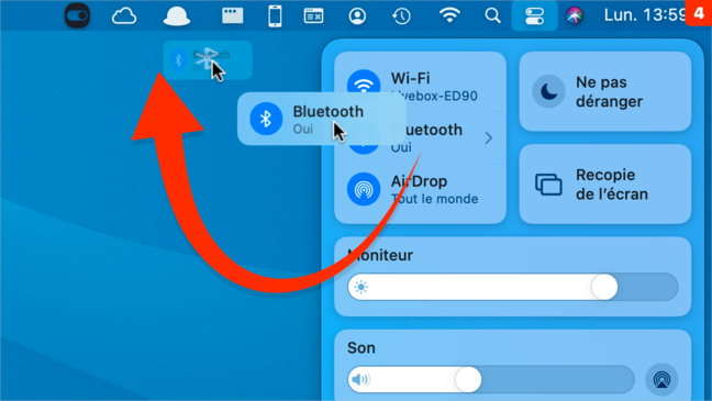 macOS 11 • Retrouver les informations Bluetooth d’un clic