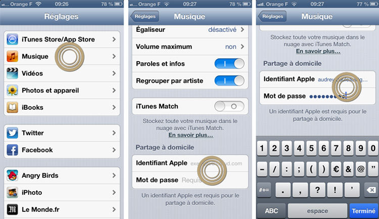 iPhone - iPad • Accédez à votre bibliothèque iTunes