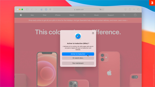 macOS 11 Big Sur • Traduire une page web dans Safari macOS 11 Big Sur • Traduire une page web dans Safari