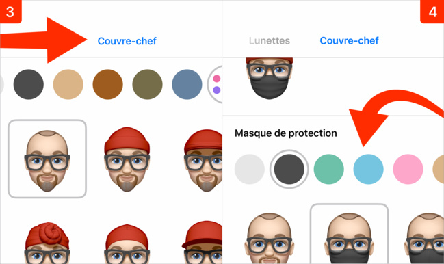 iOS 14 • Ajoutez un masque de protection à votre Memoji iOS 14 • Ajoutez un masque de protection à votre Memoji
