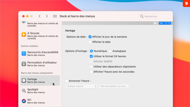 macOS 11 • Découvrez le nouveau panneau Dock et barre des menus