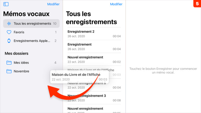 iOS 14 • Classez vos mémos audio dans des dossiers iOS 14 • Classez vos mémos audio dans des dossiers