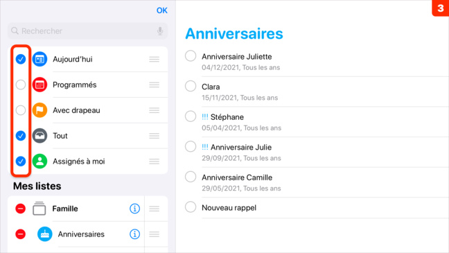 iOS 14 • Réordonner les listes intelligentes de Rappels iOS 14 • Réordonner les listes intelligentes de Rappels