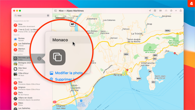 macOS 11 • Créer un guide touristique personnel avec Plans macOS 11 • Créer un guide touristique personnel avec Plans