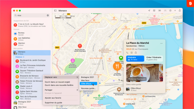 macOS 11 • Créer un guide touristique personnel avec Plans