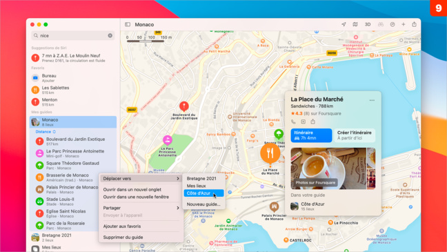 macOS 11 • Créer un guide touristique personnel avec Plans macOS 11 • Créer un guide touristique personnel avec Plans