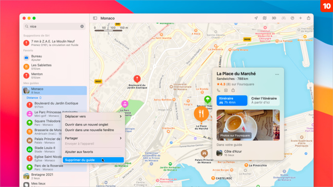 macOS 11 • Créer un guide touristique personnel avec Plans macOS 11 • Créer un guide touristique personnel avec Plans