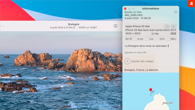 iOS 14 • Ajouter une légende pour décrire une photo iOS 14 • Ajouter une légende pour décrire une photo