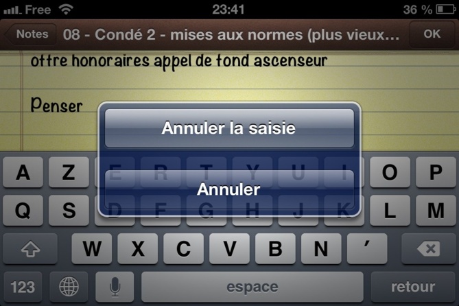 Secouer pour annuler sur iPhone, iPad et iPod touch