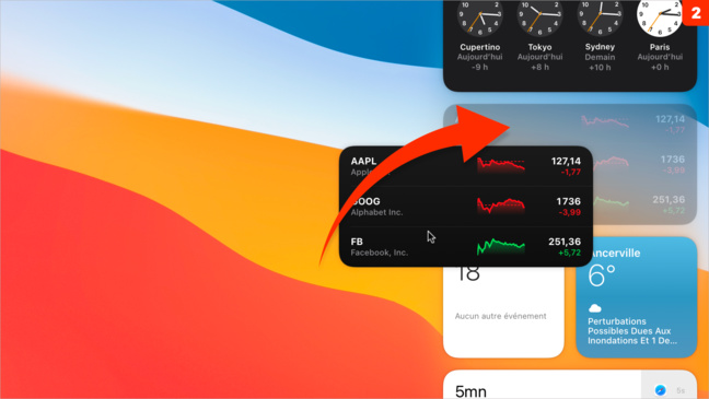 macOS 11 • Ajouter, modifier ou supprimer un widget