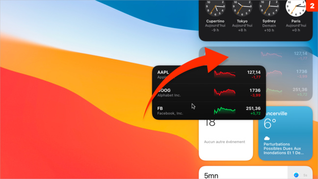 macOS 11 • Ajouter, modifier ou supprimer un widget macOS 11 • Ajouter, modifier ou supprimer un widget