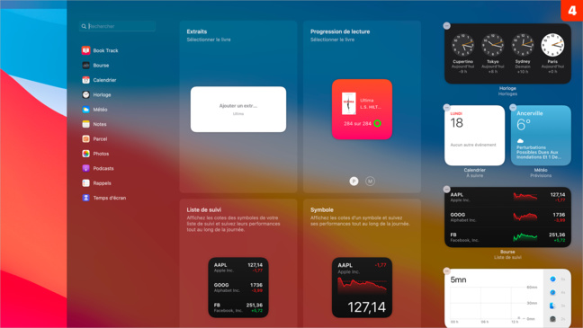 macOS 11 • Ajouter, modifier ou supprimer un widget macOS 11 • Ajouter, modifier ou supprimer un widget