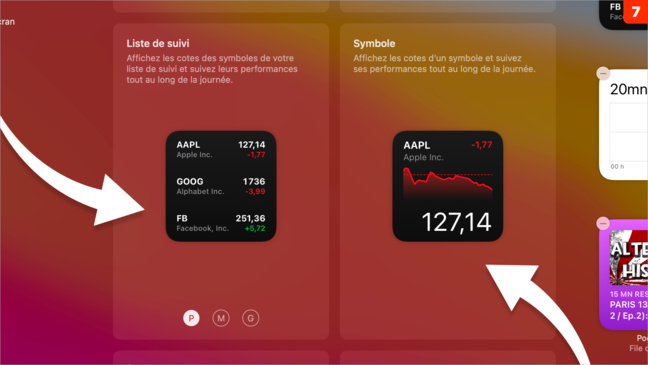 macOS 11 • Ajouter, modifier ou supprimer un widget