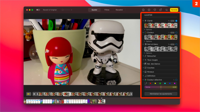 macOS 11 • Retoucher et recadrer une vidéo depuis Photos macOS 11 • Retoucher et recadrer une vidéo depuis Photos