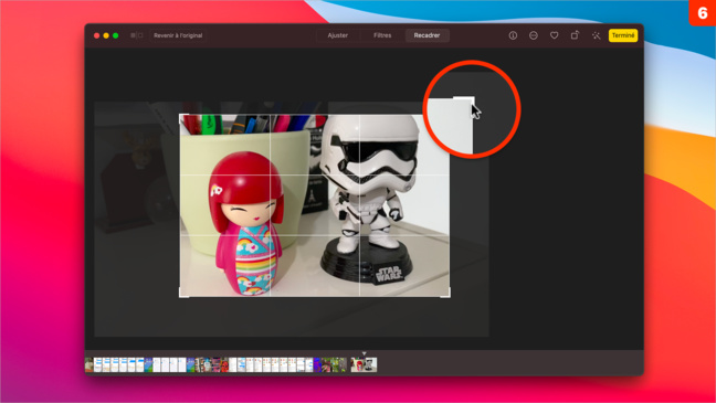 macOS 11 • Retoucher et recadrer une vidéo depuis Photos