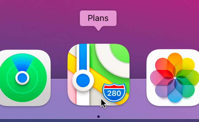 macOS 11 • Accéder rapidement à un itinéraire dans Plans macOS 11 • Accéder rapidement à un itinéraire dans Plans